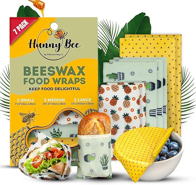 Product image for Beeswax sustainable food wraps